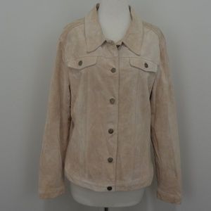 For Joseph Suede Button-Down Jacket XL